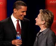 Obama and Hillary